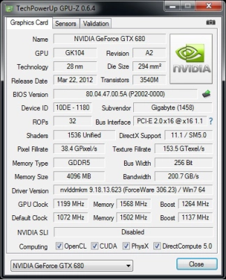  Preview Gigabyte GTX 680 Oc 4 Go Oc