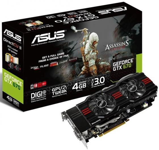Asus : de l'assassin pour les GTX 660 et 670 Direct CU II