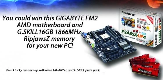 Une Gigabyte F2A85X-UP4 et 16 Go de Rip-JawZ � gagner