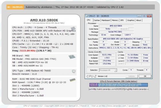 Un record pour MSI et le A10-5800K