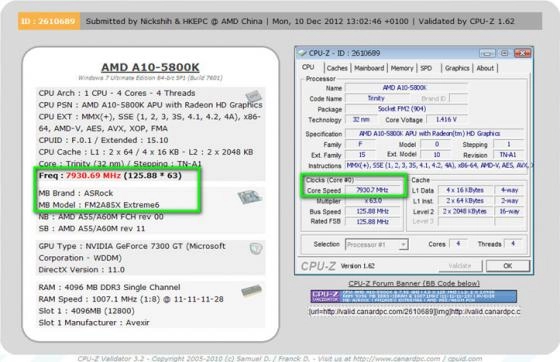 7.93 GHz avec un A10-5800K