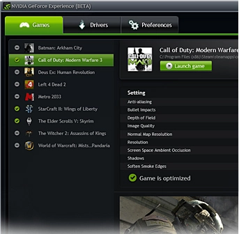 Nvidia propose le Geforce Experience