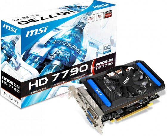 MSI HD 7790 : normale et Oc
