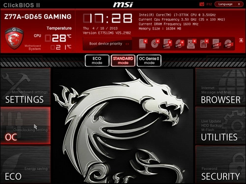 Comment OC avec la MSI Z77A-GD65 Gaming ?