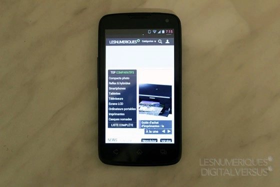 Les Numeriques teste le Smartphone Essentiel B Black Diamond