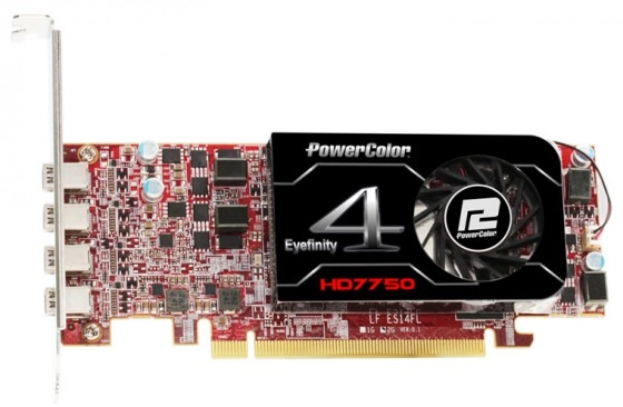 PowerColor passe la HD 7750 � l'eyefinity 4
