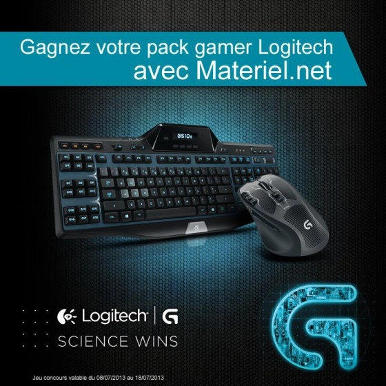 Materiel.net vous fait gagner des packs Gamer Logitech