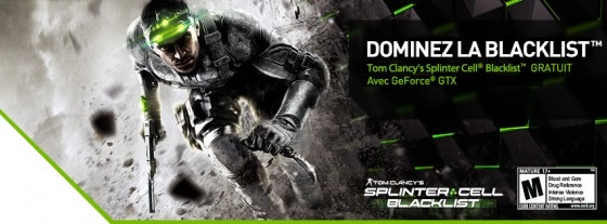 Nvidia offre TOM CLANCY�S SPLINTER CELL BLACKLIST en bundle