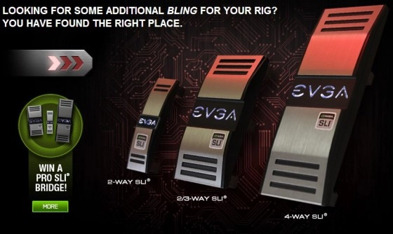 Des Bridges SLI tr�s Pro chez EVGA