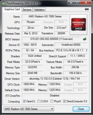  Preview Vertex 3D HD 7850 VChamp