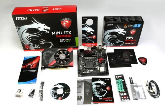 MSI d�voile le contenu des ses boites ''ITX''