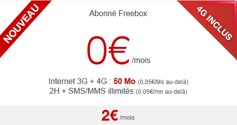 Free �tend la 4G � son forfait � 2�