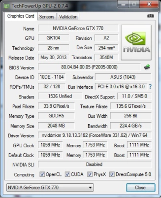  Preview Asus GTX 770 Direct CU II