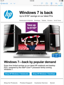 Windows 7 de retour en gr�ce chez HP ?