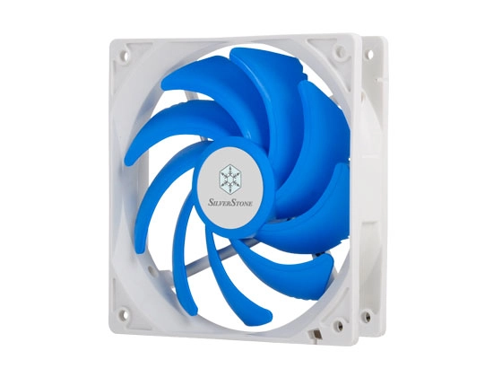 SilverStone FQ121, un ventilateur blanc et bleu pour les radiateurs ?