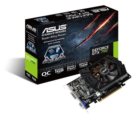 Les GTX 750 et 750 Ti d'Asus 