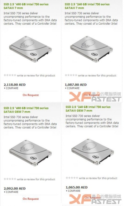 Les SSD Overclockables Intel 730 Series sont en approche