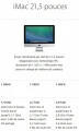 L'iMac 21.5 pouces d'Apple à partir de 1099 Euros
