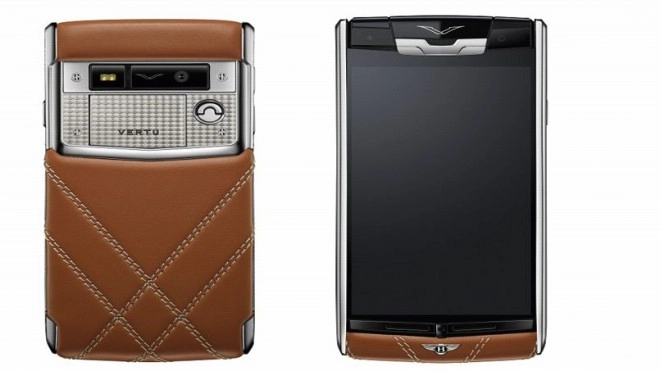 Bentley s'associe � Vertu pour un smartphone haut de gamme � 12500 �