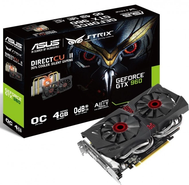 Asus dote sa GTX 960 Strix de 4 Go de GDDR5