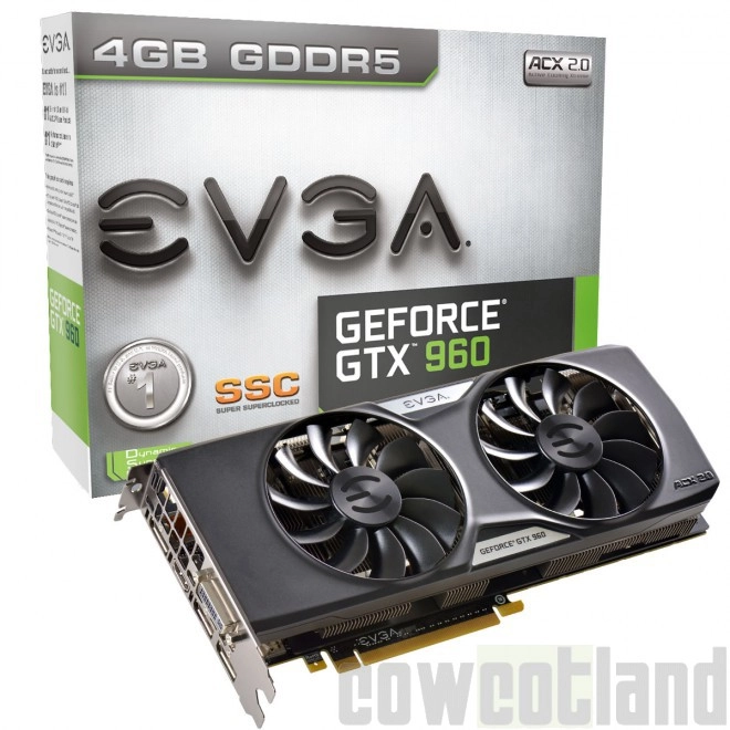 EVGA a aussi une GTX 960 avec 4 Go de GDDR5