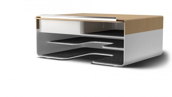Griffin Cove, une boite de rangement et de charge pour appareils mobiles