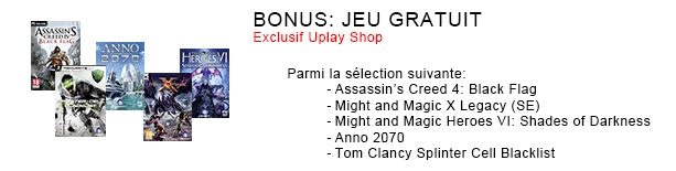 Ubisoft offre un jeu pour l'achat de The Witcher 3 sur Uplay