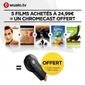 Bon Plan : ChromeCast + 5 films à seulement 21.99€