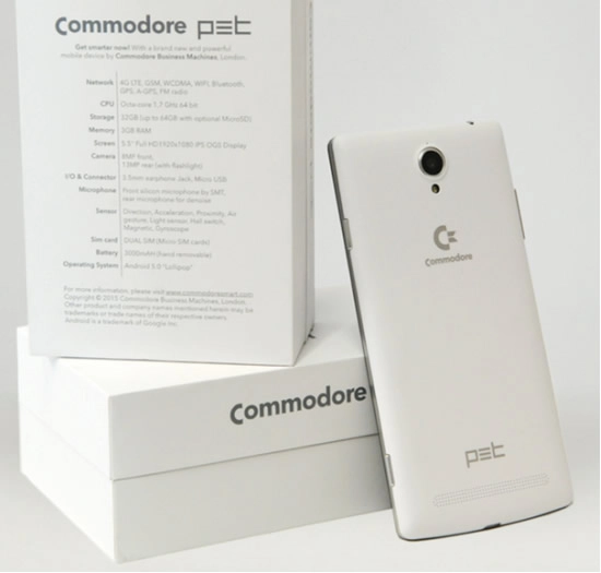 Commodore est de retour avec son Smartphone PET