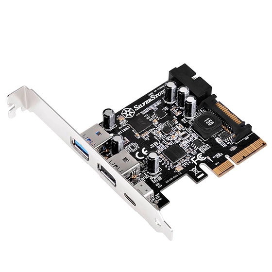 SilverStone ECU05, quatre ports USB 3.0 et un port USB 3.1 sur une carte en PCI-E 2x