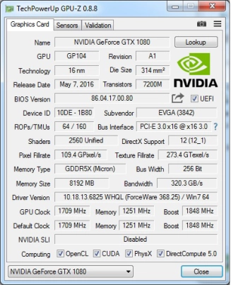  Preview EVGA GeForce GTX 1080 SC Gaming ACX 3.0