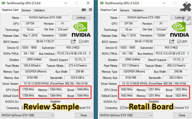 MSI et ASUS auraient envoy� des cartes avec des BIOS sp�ciaux pour la presse