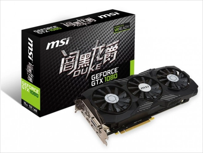 Une nouvelle gamme Duke chez MSI avec des GTX 1070 et 1080