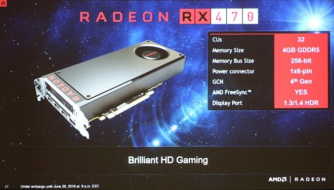 Les sp�cifications des RX 460 et 470 sont confirm�es