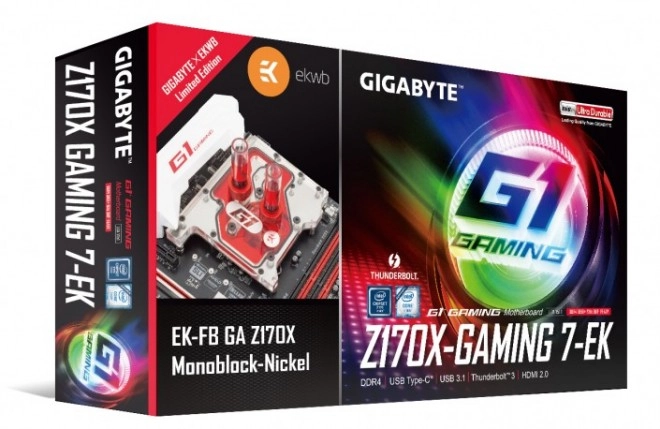 Gigabyte et EK sur deux packs carte m�re / waterblock