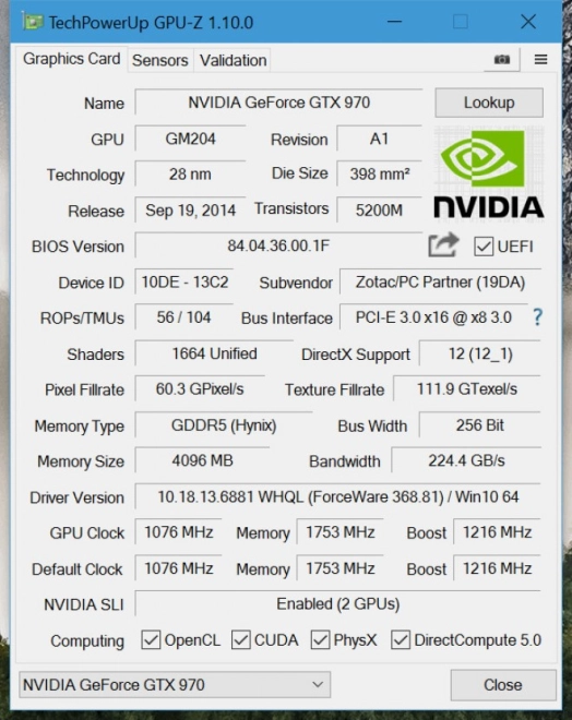 Le logiciel GPU-Z passe � la version 1.10.0
