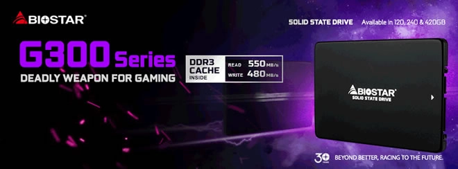 Biostar se lance � son tour dans les SSD, avec un futur G300