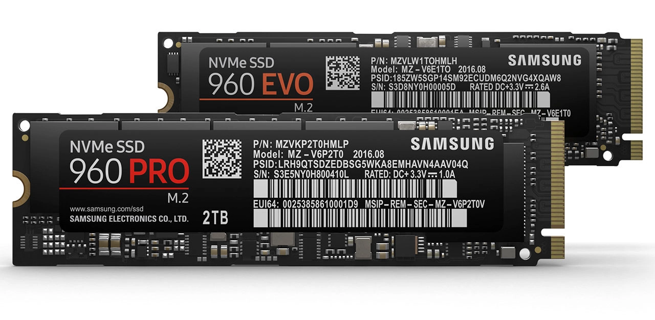 Les nouveaux SSD NVMe 960 EVO de Samsung se montrent en pr�commande