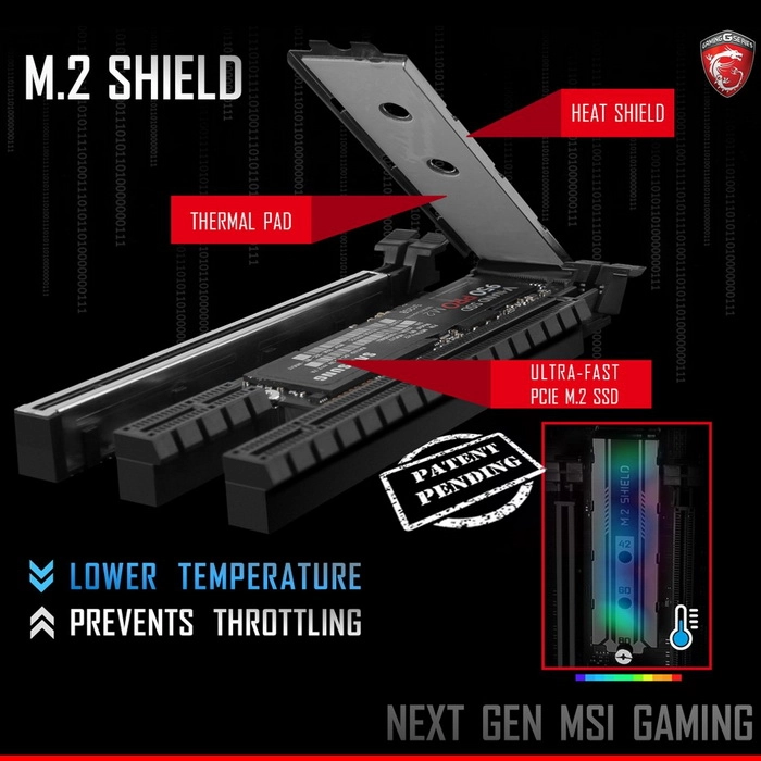 MSI aussi va s'occuper du refroidissement des SSD en M.2 sur ses prochaines cartes m�res