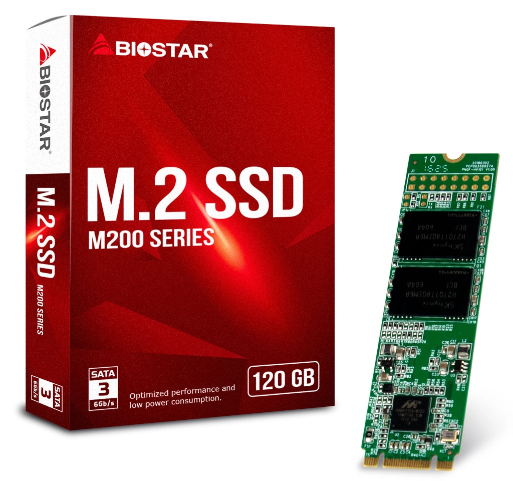 Biostar compl�te sa gamme de SSD avec les M200, du M.2 en SATA...