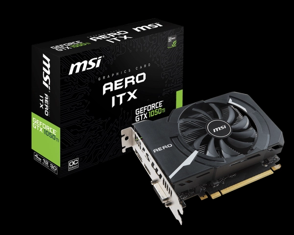 Les GTX 1050 et 1050 Ti s'offrent aussi un format Aero ITX chez MSI