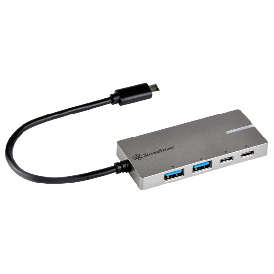 USB 3.1 en Type-A et Type-C pour le petit HUB SilverStone EP09