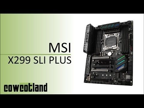  Pr�sentation carte m�re MSI X299 SLI PLUS 