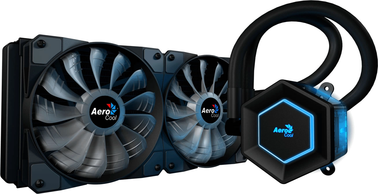 Du RGB et un r�servoir hexagonal, voici le kit watercooling AIO Aerocool P7-L240