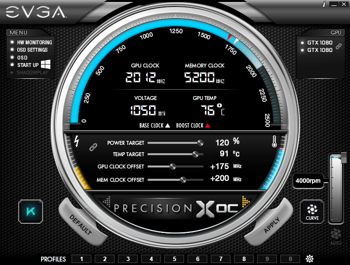 EVGA Precision XOC passe en version 6.1.16