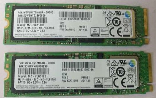 Un nouveau SSD Samsung NVMe se montre