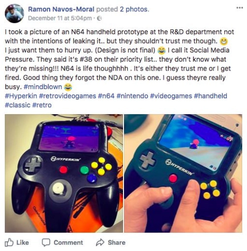 Un prototype de Nintendo 64 portable fait son apparition sur la toile