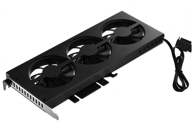 [Maj] Jonsbo VF-1, trois ventilateurs de 80mm dans un boitier an aluminium avec RGB sur une �querre PCI