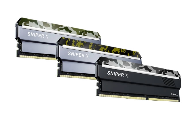 G.Skill passe en mode camouflage avec les nouveaux kits DDR4 Sniper X