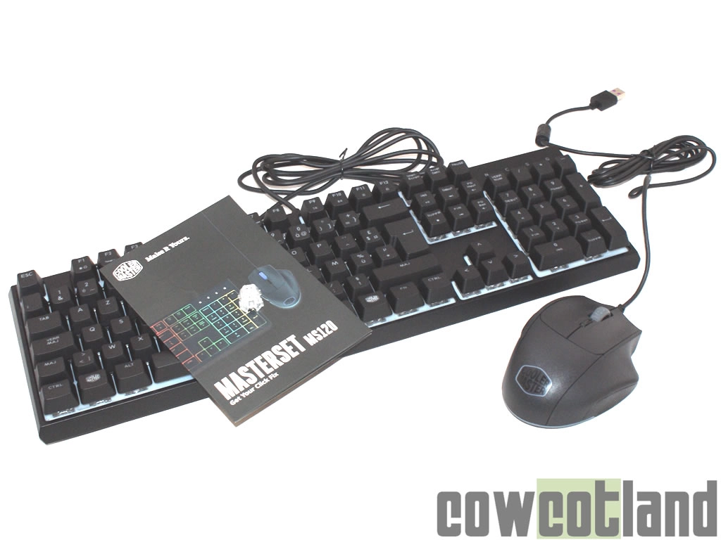  Test Ensemble clavier / souris Cooler Master MasterSet MS120